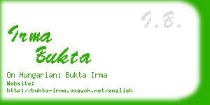 irma bukta business card